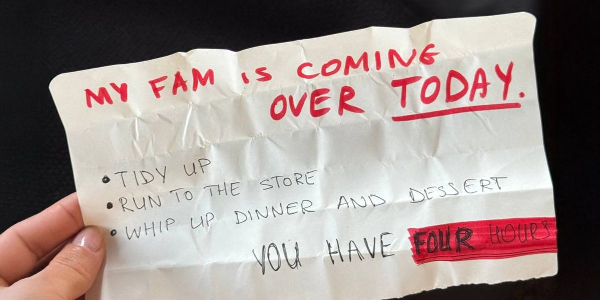 My Husband Told Me His Family Was Coming Over Last Minute Expected Me